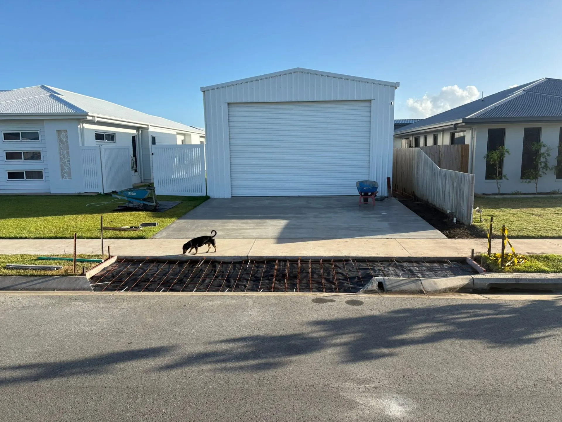 Completed concrete project in Mackay