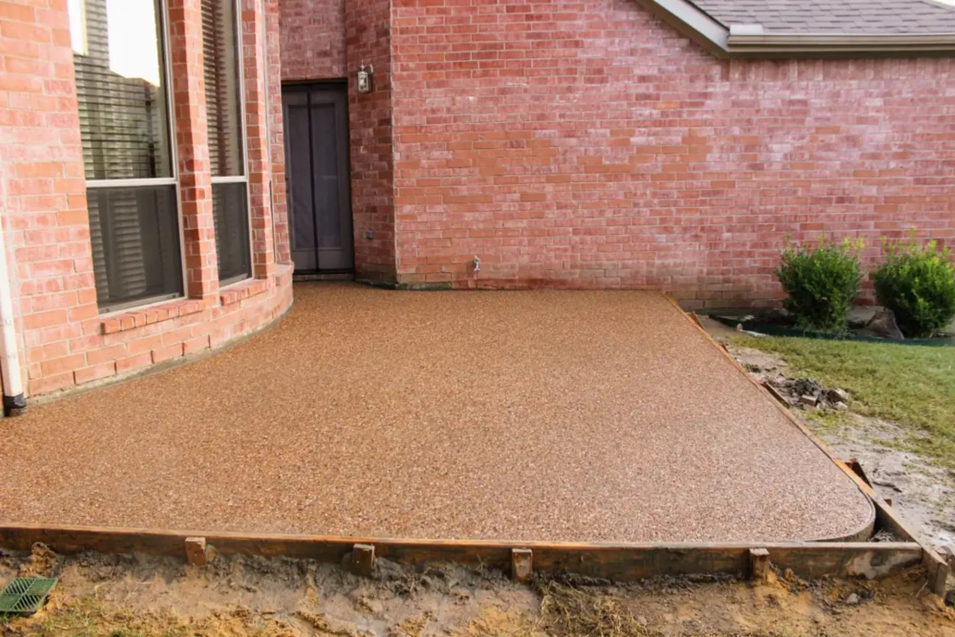 Exposed Aggregate patio finish concreting project by Great Australian Concrete