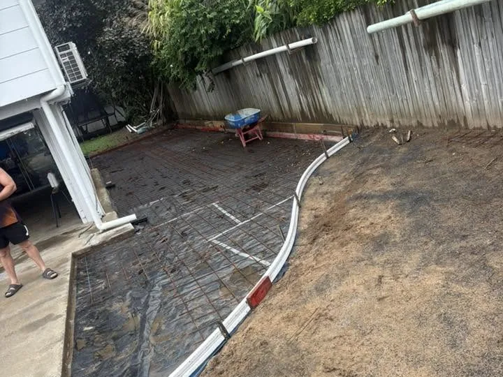 Residential concrete driveway in Sarina